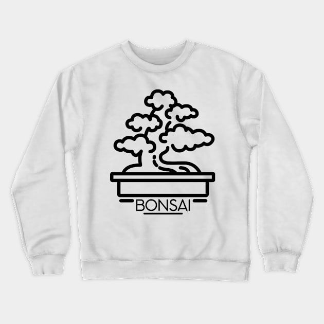 Bonsai Tree Crewneck Sweatshirt by Teequeque